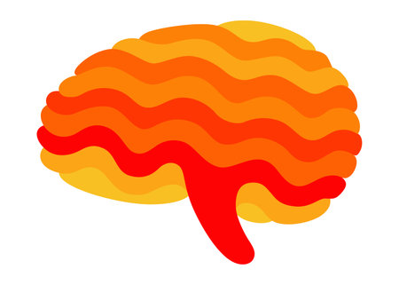 Human brain icon. Creation and idea concept element. Science innovation, machine learning, ai or new technology development. Human brain health startupのイラスト素材