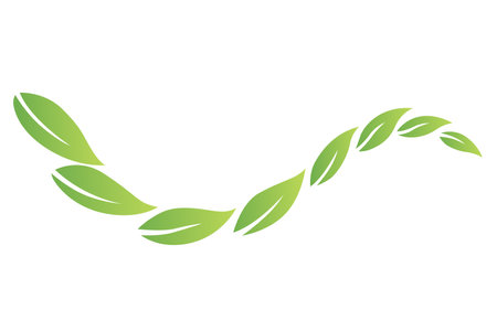 Stylized Colorful Leaf Design Ideal for Creative Projects and Artistic Endeavorsのイラスト素材