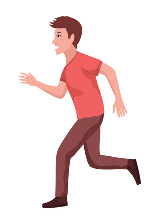 Pupils evacuation from school building flat color vector illustration. Students and staff emergency leaving. Kids follows escape route 2D cartoon characters with educational facilityのイラスト素材