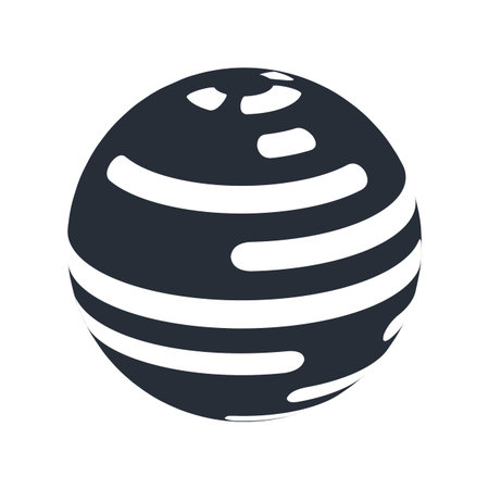 World globe icon. Abstract wireframe geometric planet earth , linear global worldwide network symbol, modern round web signのイラスト素材