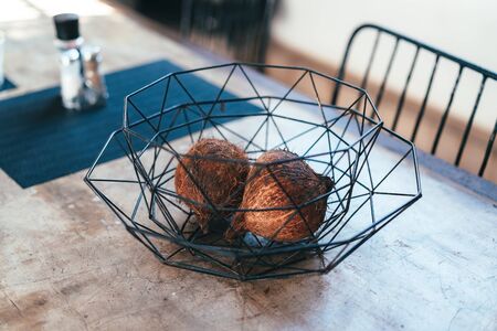 Interior of an old colonial spanish house in Havanaの写真素材
