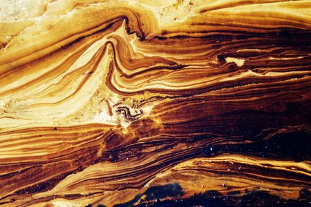 Texture of crude oil spill, pools of crude oil  floating on the surface of Saronic Gulf waters in Agios Kosmas bay, after the sinking of an oil tanker. Athens, Attica, Greece, September 14 2017.の写真素材