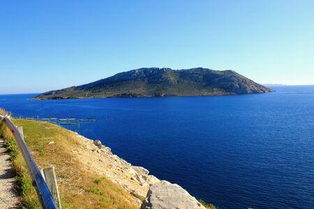 Greece, Attica, view of Patroklos island.の写真素材