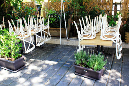 Greece, Athens, June 17 2020 - Stalls with seafood in the central  market of Athens.のeditorial素材