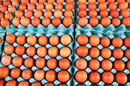 Stall with eggs at street market
