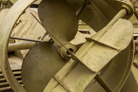 Element of an aggressive military engineering truck.