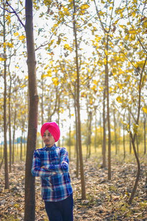 young man with turbanのeditorial素材