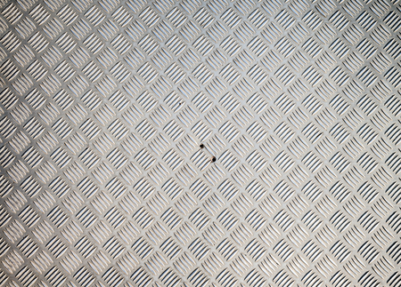Aluminium dark list with rhombus shapesの写真素材