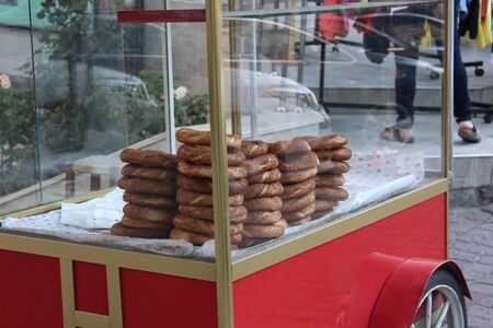 Turkish bagels with sesame