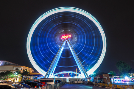 Big Ferris wheel at Asiatique, Bangkok, Thailandのeditorial素材