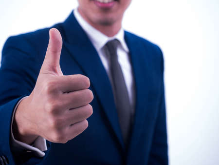 Businessman Showing Thumb Upの写真素材