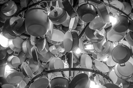 Black and white tone   The mockup interior with lamp
Adorned with potの写真素材