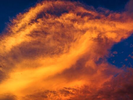 Colorful sunset. Multicolored sky. Abstract background.の写真素材