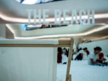 CENTRAL EMBASSY, BANGKOK, THAILAND, JUNE 15, 2017 : 'THE BEACH'  an interactive art installation by the renowned New York-based design studio âSnarkitectureâ for the first time in Thailandのeditorial素材