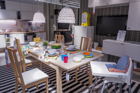 BANGKOK, THAILAND - DECEMBER 25, 2016 : IKEA Damansara Showroom. IKEA is a multinational companies that designs and sells furniture appliances and home accessories, founded in Sweden in 1943.のeditorial素材