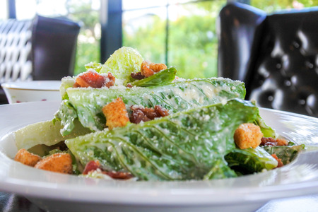 Healthy Caesar Salad with Cheeseの写真素材