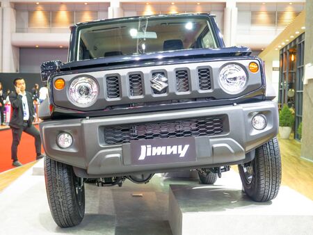Thailand Motor show 2019 Bangkok - April 3, 2019: All new Suzuki Jimny Fourth generation at Motor show 2019 Bangkok, JB74 Jimny Sierra off-road mini SUVs made by Japanese automaker Suzukiのeditorial素材