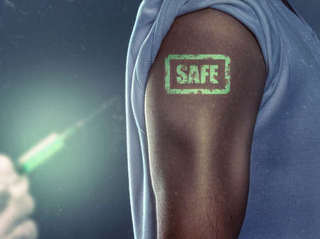 Vaccination against coronaの写真素材