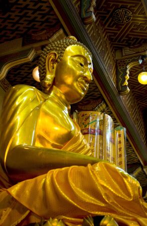 buddha at thailand from chainess templeの写真素材