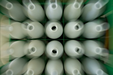 white bottle with effectの写真素材