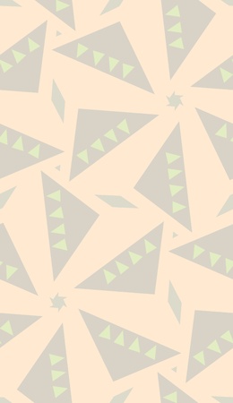 Seamless brown triangular kaleidoscope background pattern