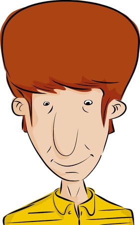 Young male European teenager over isolated backgroundのイラスト素材