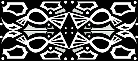 Seamless background tile pattern of abstract bird shapesのイラスト素材