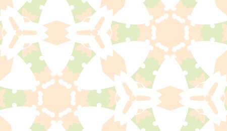 Abstract seamless pattern of circular shapes with trianglesのイラスト素材