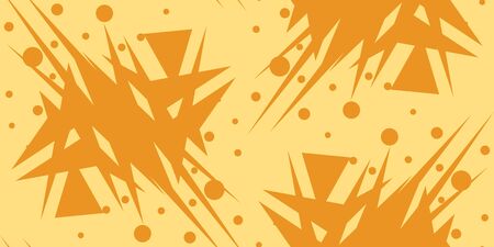Seamless background pattern of yellow shattered trianglesのイラスト素材