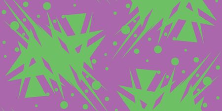 Abstract seamless background pattern of shattered green trianglesのイラスト素材