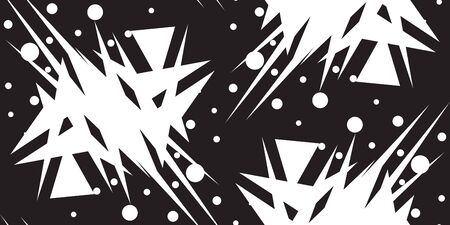 Abstract seamless background pattern of white shattered trianglesのイラスト素材