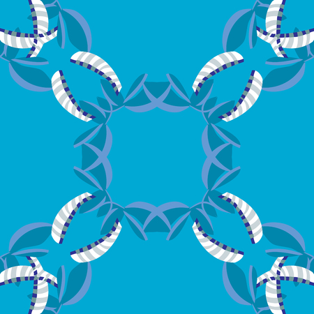 Repeating tiled background pattern of abstract seashellsのイラスト素材