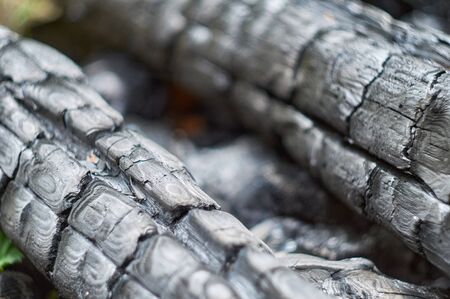A pile of coal. Place of fireの写真素材