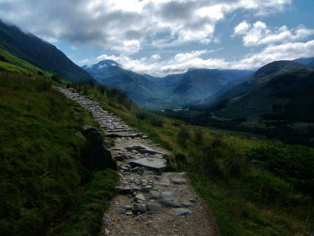 footpath to ben nevisの写真素材