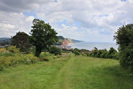 pathway to Sidmouthの写真素材