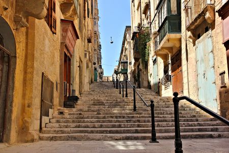 steep steps, vallettaのeditorial素材