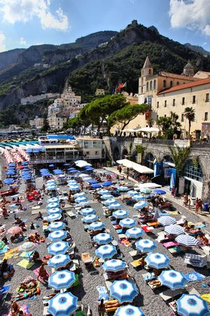 amalfi beachのeditorial素材