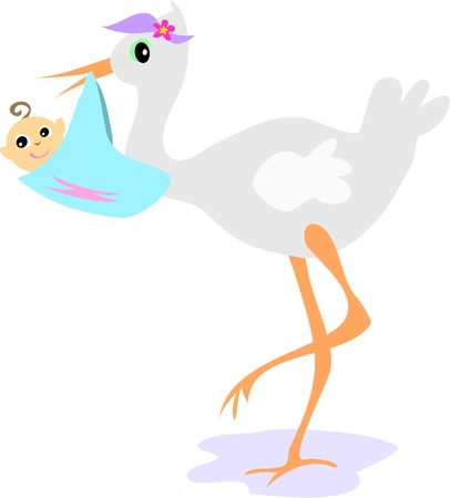 Stork andのイラスト素材