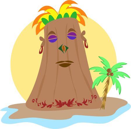 Powerful Kahuna Tikiのイラスト素材
