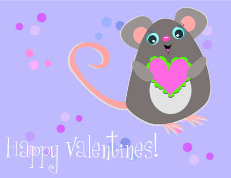 Happy Valentine Mouseのイラスト素材