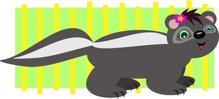 Skunk Stripesのイラスト素材