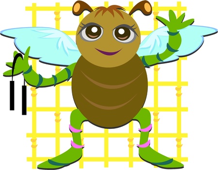 Kung Fu Martial Arts Bugのイラスト素材