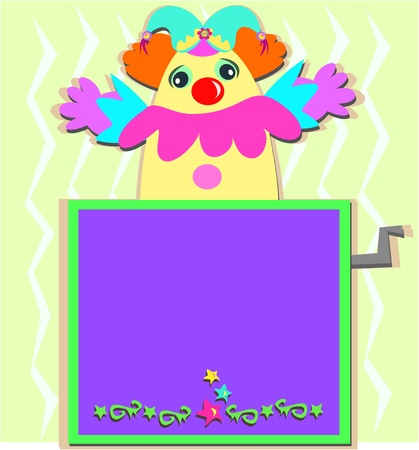 Clown in a Boxのイラスト素材
