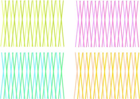 Mix of Retro Pattern Backgroundsのイラスト素材