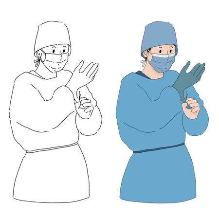 Doctor element design for templates.のイラスト素材