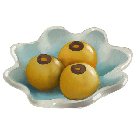 dessert element design for templates, watercolor style.のイラスト素材