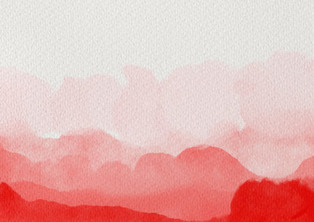 Pink and red watercolor abstract background. Watercolor pink and red background. Abstract pink and red texture.の写真素材