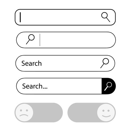 Search box icon element design.のイラスト素材