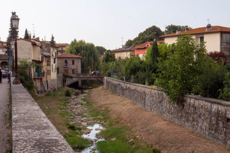 Greve in Chianti a small village in Tuscanyの写真素材