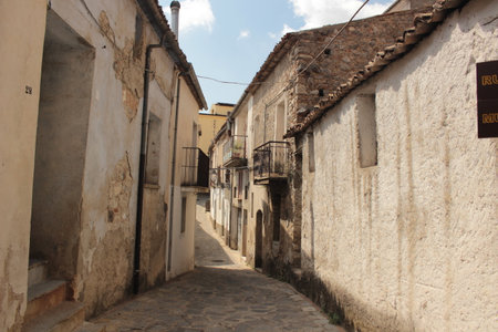 Cerchiara di Calabria a small village located in southern italyの写真素材